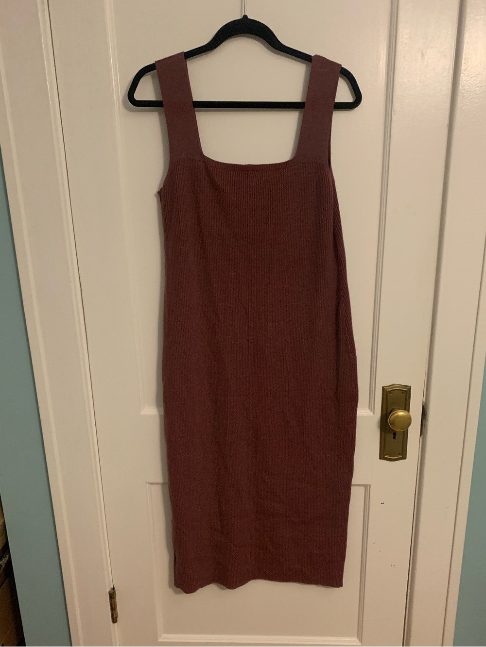 Torrid Sleeveless Tank Burgundy Ribbed Sweater Bodycon Dress, Womens Size 1